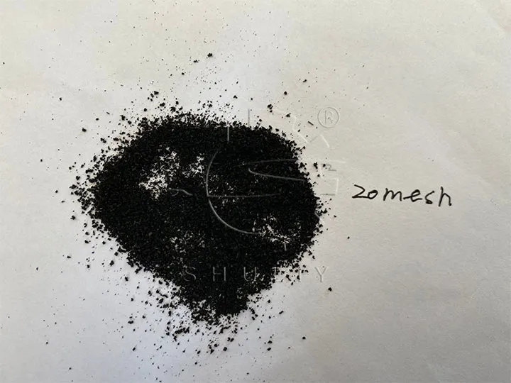 حبيبات مطاطية بشبكة 20