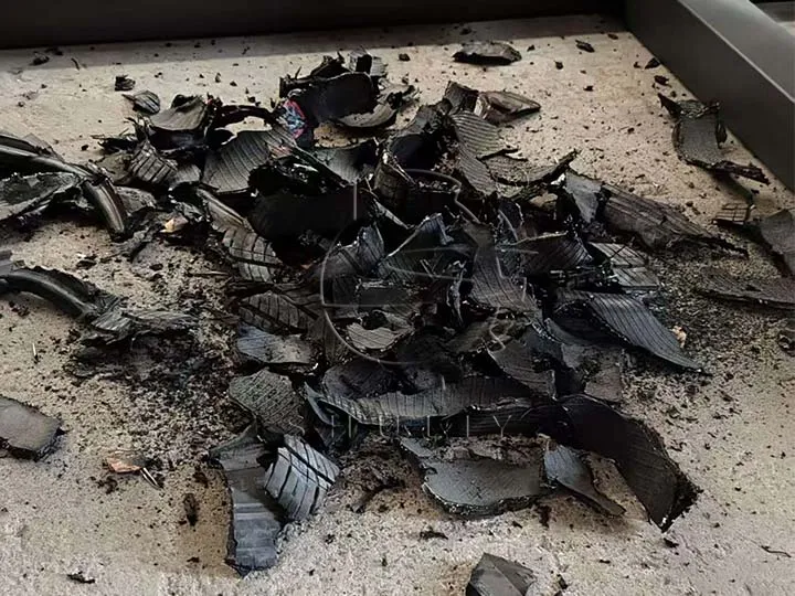 Shredded tyres