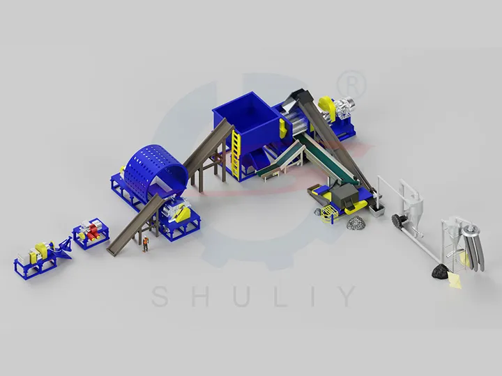 타이어 가공 공장