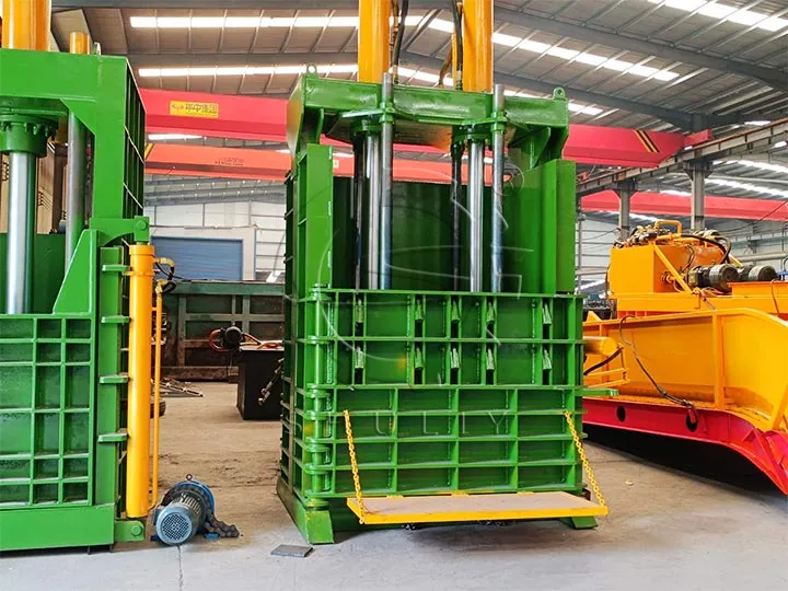 vertical tire baler machine