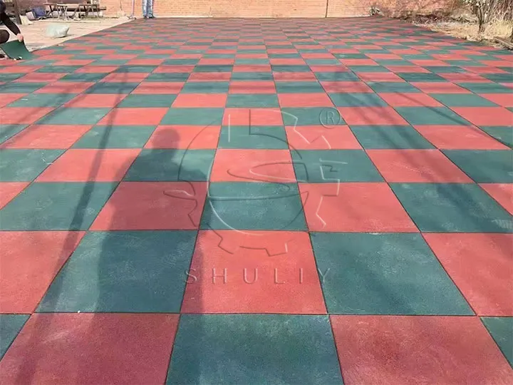 橡胶铺路砖