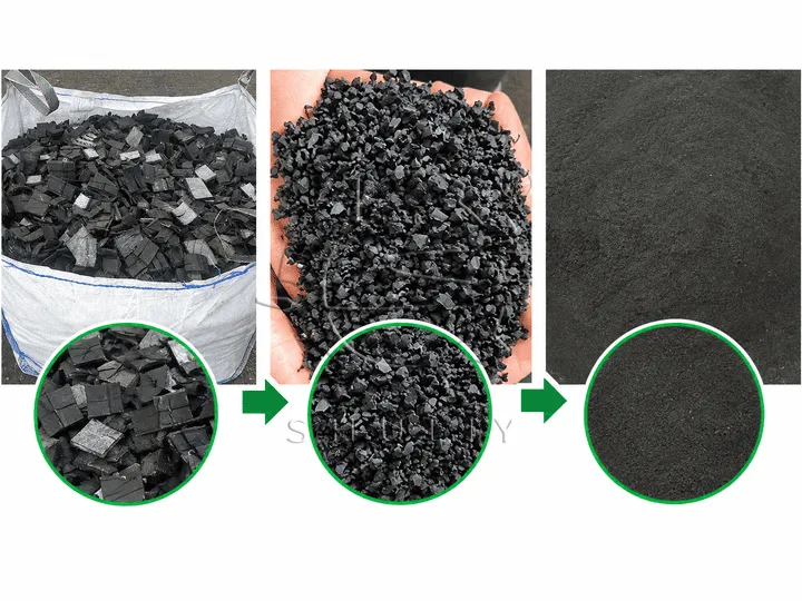 Fine Processing of Waste Tire Rubber