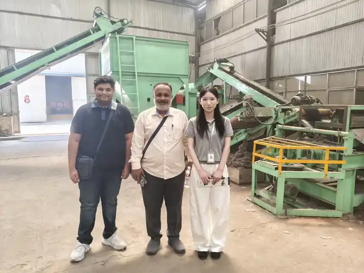 Indian Customer Visits Our Factory for Rubber Powder Production Equipment